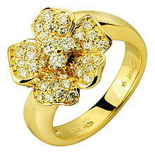 Золота каблучка з діамантами (01-200858161)