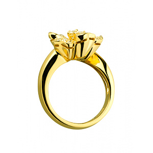 Золотое  кольцо с бриллиантами (01-200858161) фотография