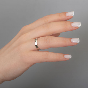 Золотое обручальное кольцо  с бриллиантом (2к-165) фотография