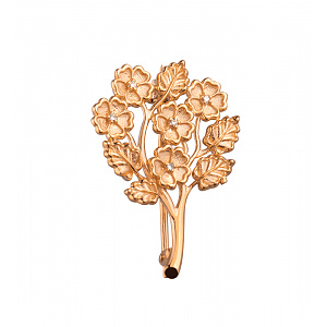 Золотая брошь с бриллиантами (1б_бр-013) фотография