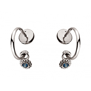 Золотые серьги с корундами (01-19071662) фотография