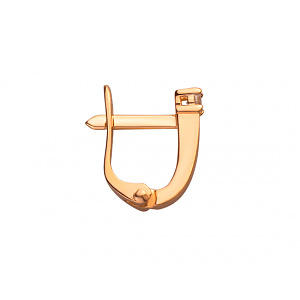 Золоті сережки з цирконієм куб. (01-200331562) фотографія