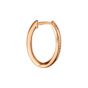 Золоті сережки з цирконієм куб. (01-200481262) фотографія