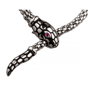 Золоте кольє з цирконієм куб. (01-200581562) фотографія