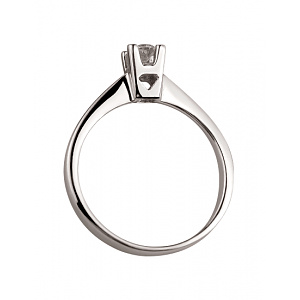 Золота каблучка з діамантом (01-200606462) фотографія