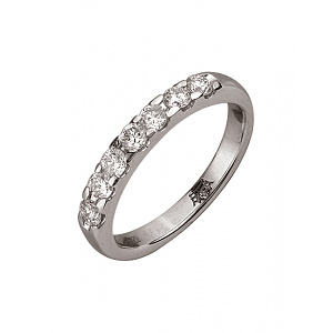 Золота каблучка з діамантами (01-200608562) фотографія