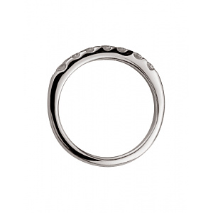 Золота каблучка з діамантами (01-200608562) фотографія