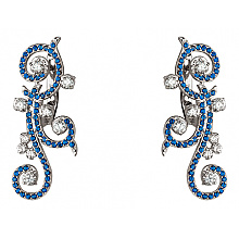 Золоті сережки з фіанітом (цирконієм куб.) (01-200633362)