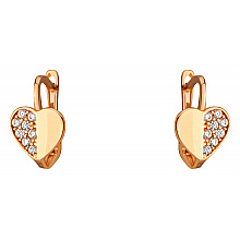 Золоті сережки з фіанітом (цирконієм куб.) (01-200769662)