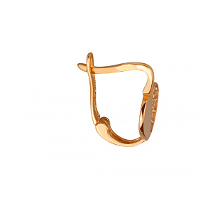 Золоті сережки з фіанітом (цирконієм куб.) (01-200769662) фотографія