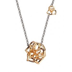 Золоте кольє з діамантами (01-200815962) фотографія