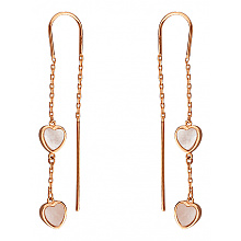 Золотые серьги с перламутром (01-200838362)