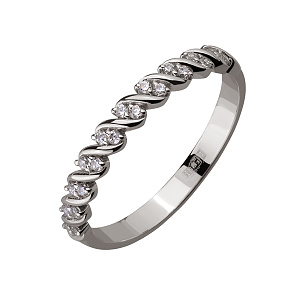 Золотое кольцо с фианитами (2б_к-245) фотография