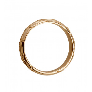 Золота обручка з цирконіями (1б_к-301) фотографія