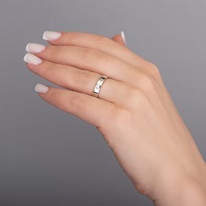 Золотое обручальное кольцо  с бриллиантами (2к-168) фотография