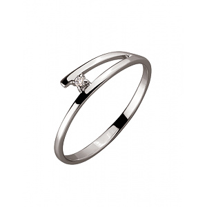 Золотое кольцо с бриллиантом (01-200041263) фотография