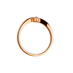 Золотое кольцо с цирконием куб. (01-200087463) фотография