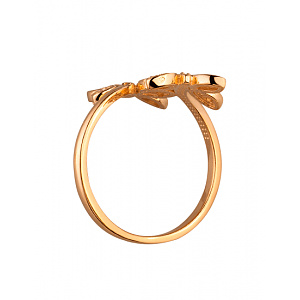 Золотое кольцо с цирконием куб. (01-200264763) фотография