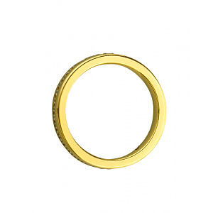 Золота обручка з діамантами (01-200276063) фотографія