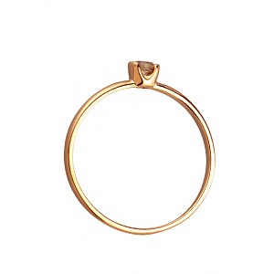 Золотое кольцо с бриллиантом (01-200438263) фотография