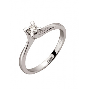 Золота каблучка з діамантом (01-200552663) фотографія