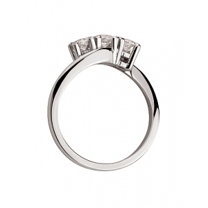 Золотое  кольцо с бриллиантами (01-200740163) фотография