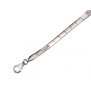 Золотий браслет з фіанітом (цирконієм куб.) (01-200766263) фотографія