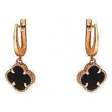 Золоті сережки з фіанітом (цирконієм куб.) (01-200785663)