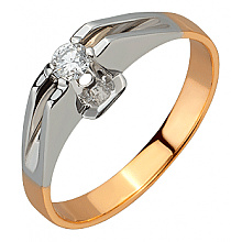 Золота каблучка з діамантом (01-200838363)