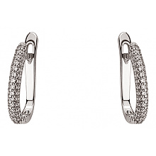 Золоті сережки з фіанітом (цирконієм куб.) (01-200845163)