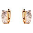 Золотые серьги с цирконием куб. 01-200191464 фотография 1