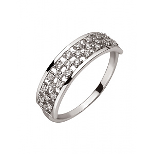 Золота каблучка з цирконієм куб. (01-200438264) фотографія