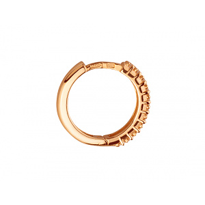 Золотые серьги с цирконием куб. (01-200443864) фотография