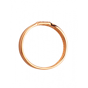 Золотое кольцо с цирконием куб. (01-200447864) фотография