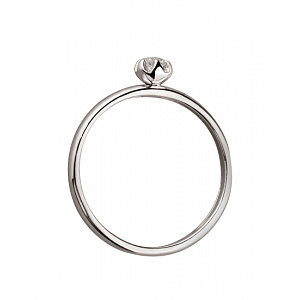 Золотое кольцо с бриллиантом (01-200489264) фотография