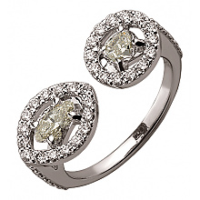 Золота каблучка з діамантами (01-200569564)