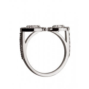 Золота каблучка з діамантами (01-200569564) фотографія