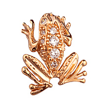 Золотой кулон с фианитом (цирконием куб.) (01-200761664)