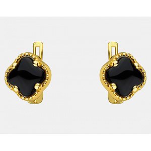 Золоті сережки з фіанітом (цирконієм куб.) (01-200847464) фотографія