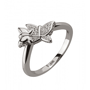 Золота каблучка з фіанітами (2б_к-239) картинка Золота каблучка з фіанітами (2б_к-239) фотографія