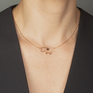 Золотое колье  (1н185/00б) фотография