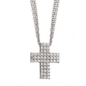 Золотое  колье с бриллиантами (01-18366765) фотография