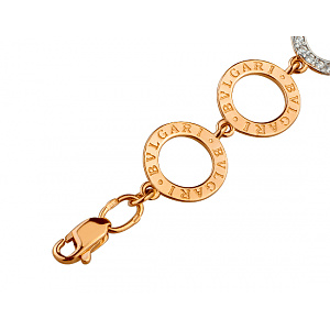 Золотой браслет с цирконием куб. (01-19189365) фотография