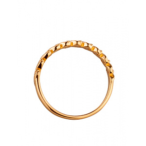 Золотое кольцо с цирконием куб. (01-200006965) фотография