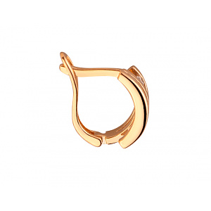 Золоті сережки з цирконієм куб. (01-200072465) фотографія