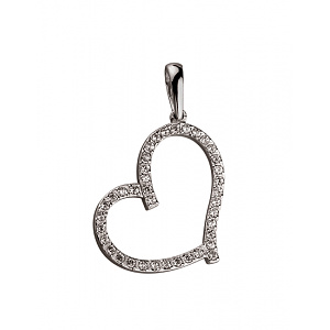 Золотий кулон з цирконієм куб. (01-200336365) фотографія