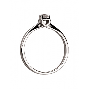 Золота каблучка з діамантом (01-200462065) фотографія