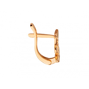 Золотые серьги с цирконием куб. (01-200487565) фотография