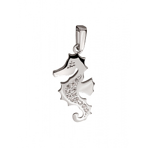 Золотой  кулон с цирконием куб. (01-200539565) фотография