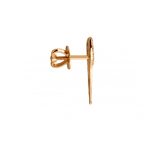 Золоті сережки з фіанітом (цирконієм куб.) (01-200851665) фотографія